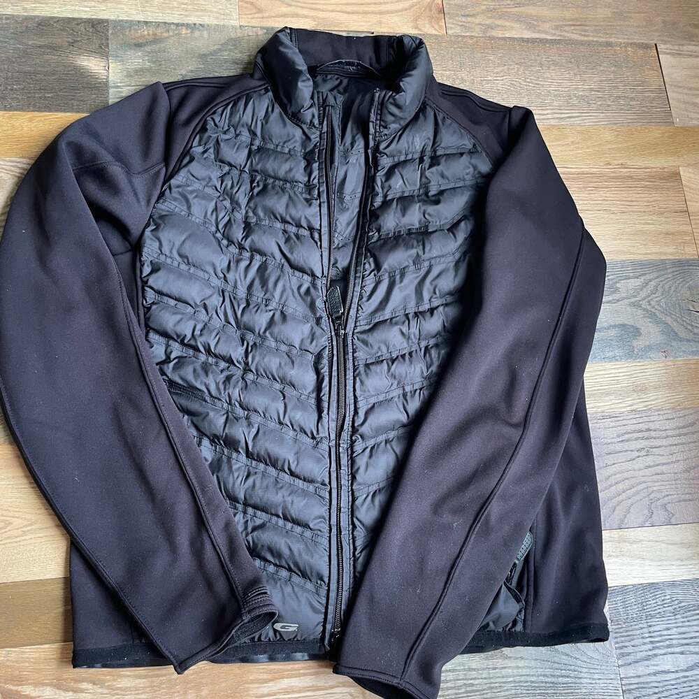 Harley Davidson FXRG Men's Large Black Quilted Hybrid Motorcycle Jacket